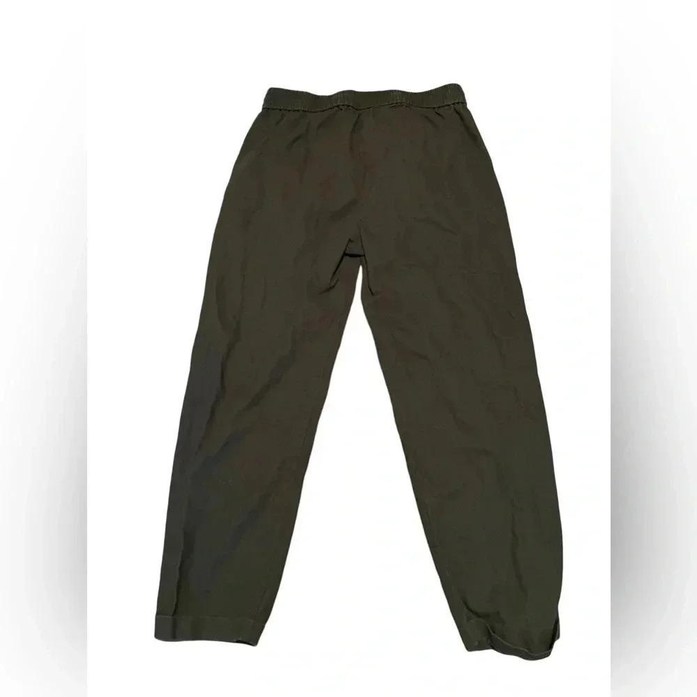 J.Crew Women Linen Blend Pants Green Size 6 Cropped Cuffed Hems BOHO Comfy - Picture 5 of 5
